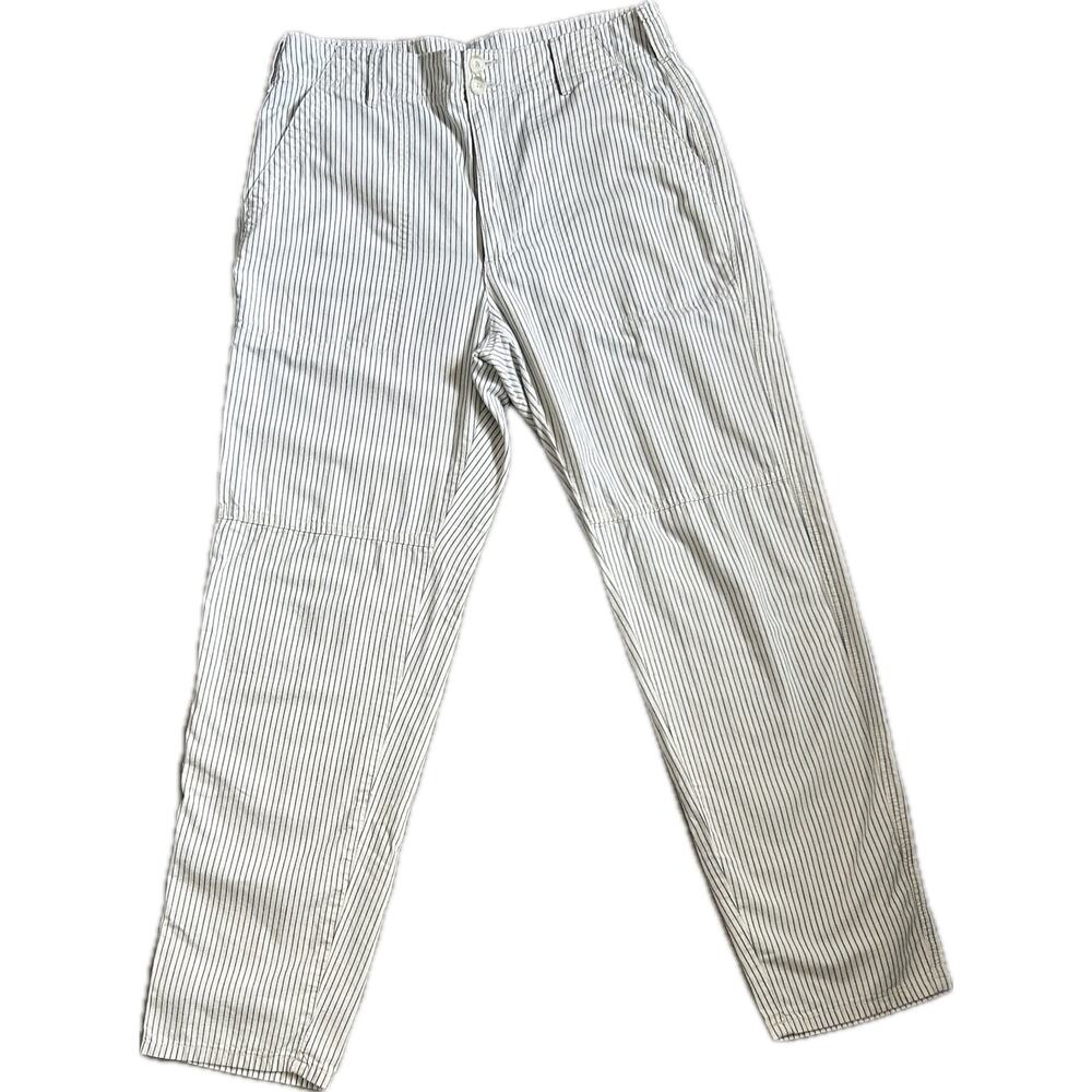 Seersucker Pants, 100% Cotton, Navy Stripe, Preppy Summer American Eagle, Size 6